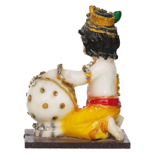 Lord Krishna Idol Makhan Chor Statue Gift Showpiece - Image 2