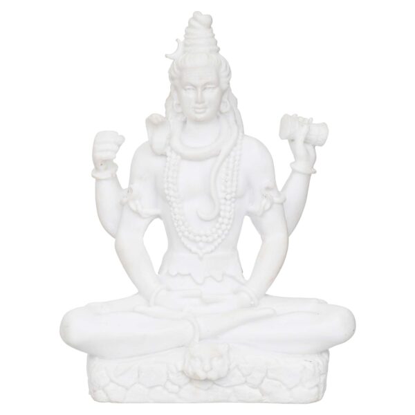 Handicraft Marble Bust Lord Shiv ji Statue for Pooja, Car Dashboard I Shiva Idol I Bholenath I Mahakal I Adiyogi Statue I Office Table - Image 4